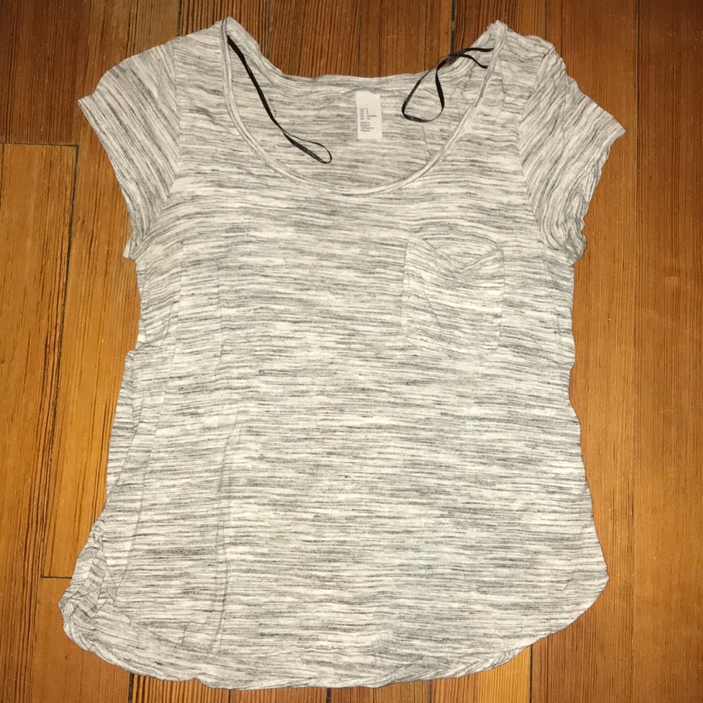 H&M Super Soft Curve Hem T-Shirt with Pocket
